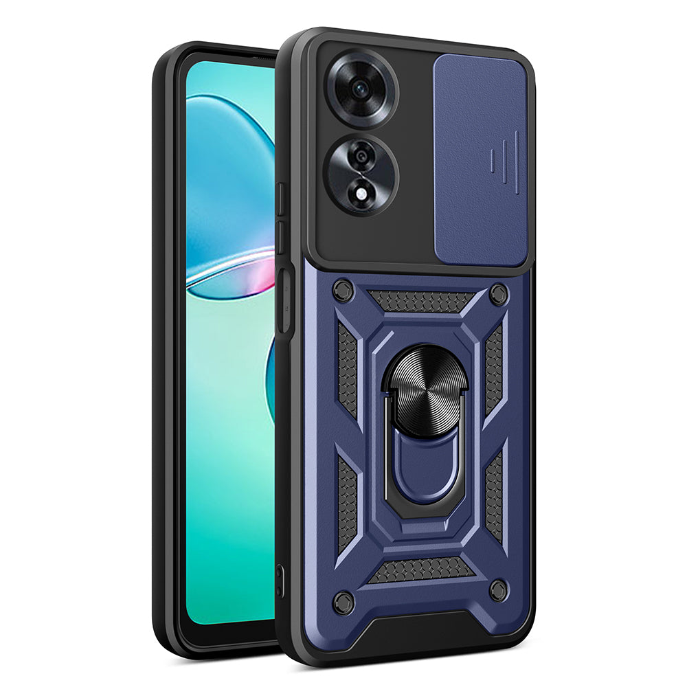 Cepax Oppo A60 Magnetik Standlı Kamera Korumalı Sürgülü Vega Kılıf