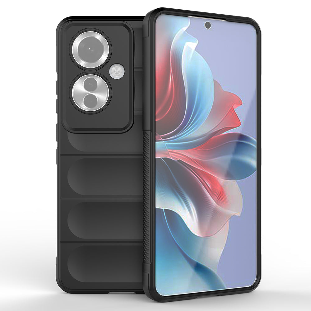 Cepax Oppo Reno 11F 5G Esnek TPU Oyuklu Arka Yüzey Tasarımlı Etnik Silikon Kılıf