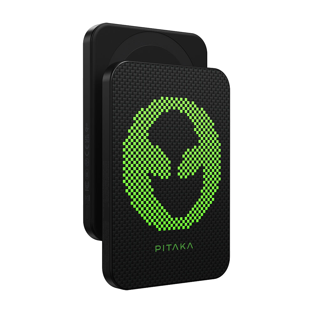 Pitaka Tactile Woven Qi2 Şarj Teknolojili Aramid Fiber MagSafe 15W 5000mAh Powerbank
