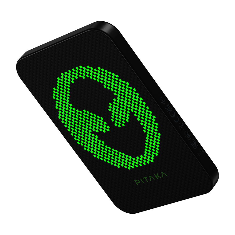 Pitaka Tactile Woven Qi2 Şarj Teknolojili Aramid Fiber MagSafe 15W 5000mAh Powerbank