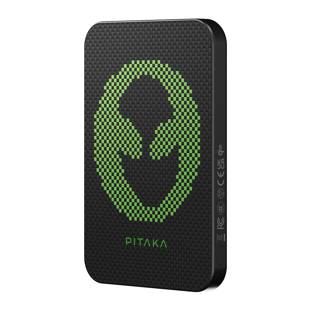 Pitaka Tactile Woven Qi2 Şarj Teknolojili Aramid Fiber MagSafe 15W 5000mAh Powerbank