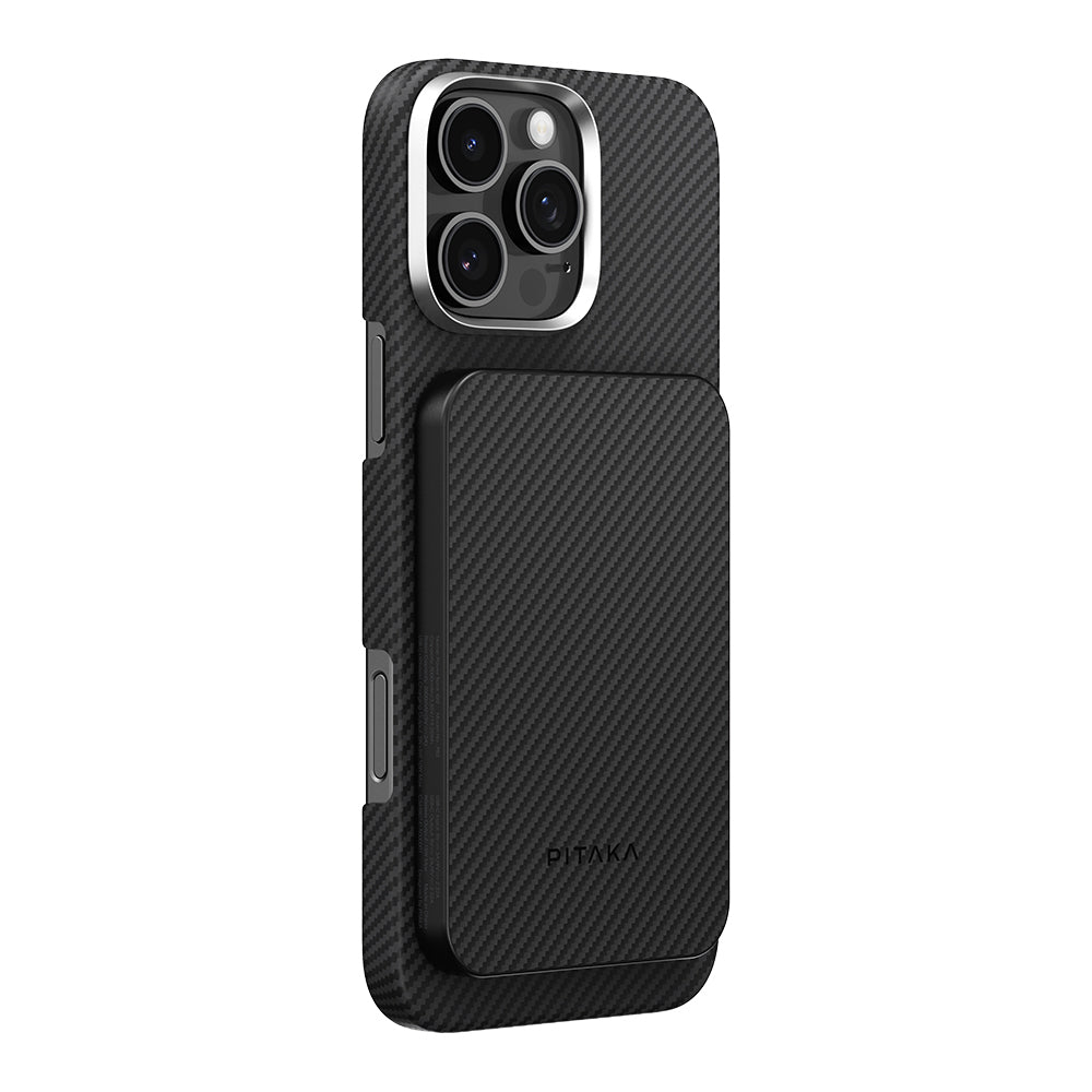 Pitaka Tactile Woven Qi2 Şarj Teknolojili Aramid Fiber MagSafe 15W 5000mAh Powerbank