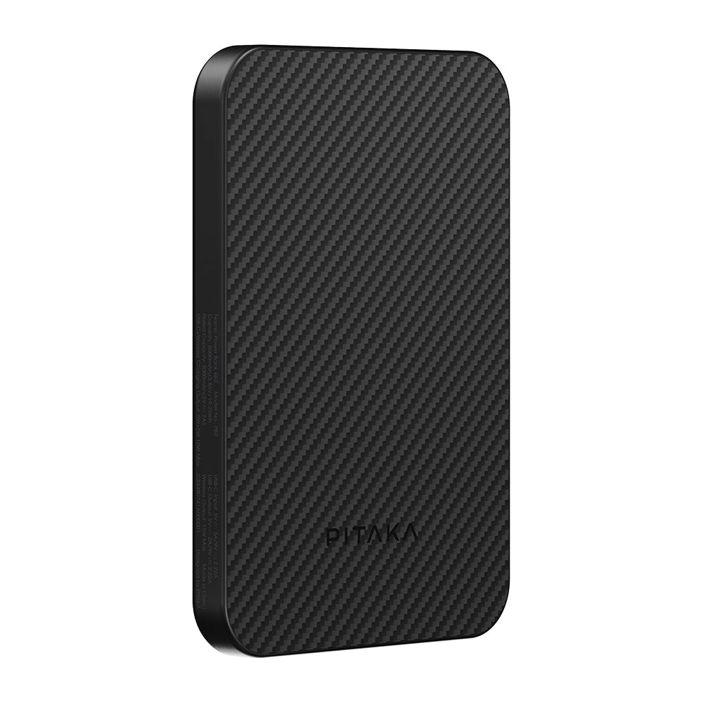 Pitaka Tactile Woven Qi2 Şarj Teknolojili Aramid Fiber MagSafe 15W 5000mAh Powerbank