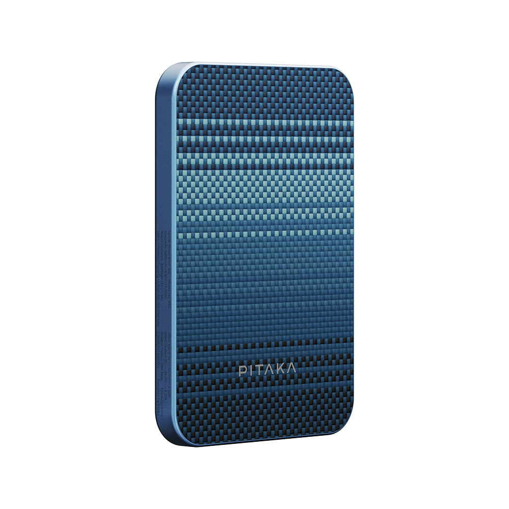 Pitaka Tactile Woven Qi2 Şarj Teknolojili Aramid Fiber MagSafe 15W 5000mAh Powerbank