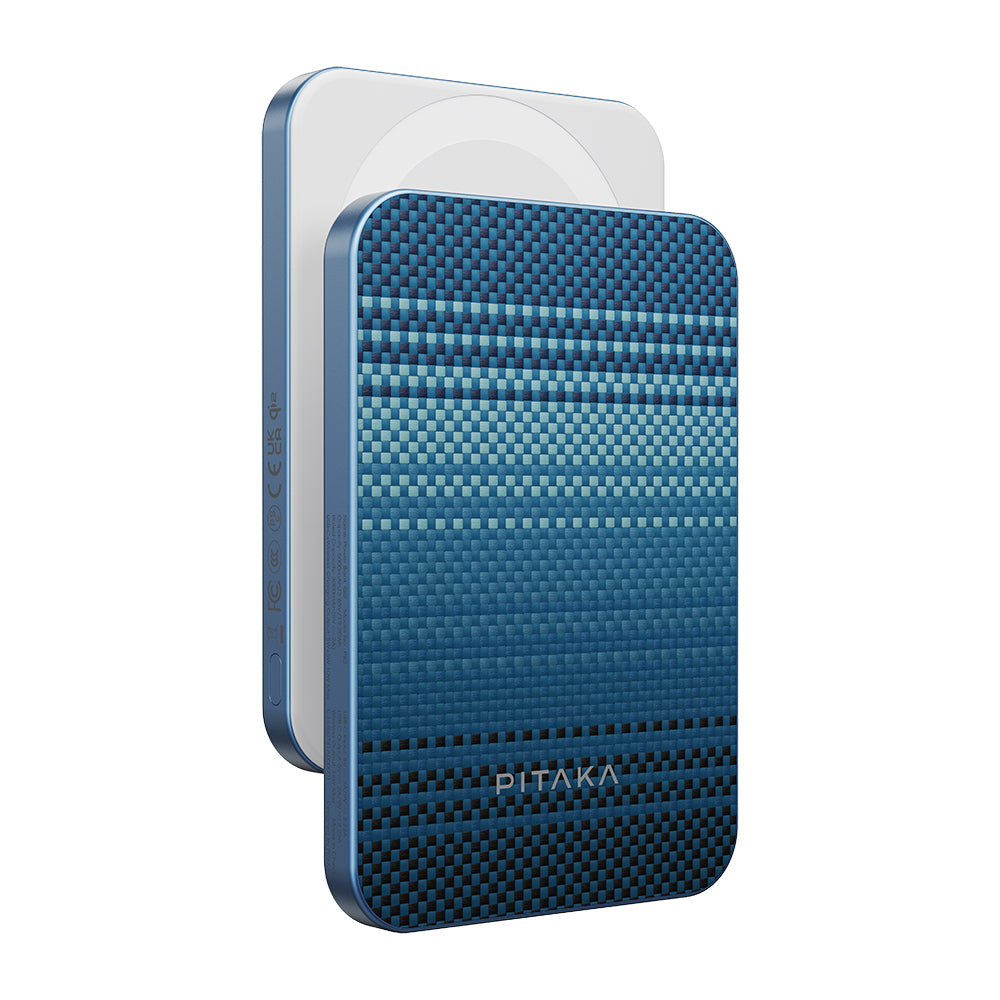 Pitaka Tactile Woven Qi2 Şarj Teknolojili Aramid Fiber MagSafe 15W 5000mAh Powerbank