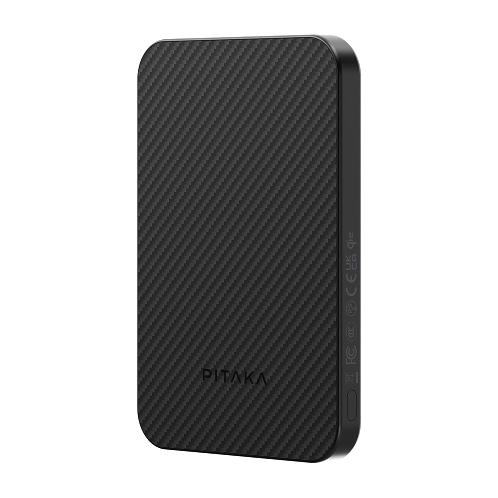 Pitaka Tactile Woven Qi2 Şarj Teknolojili Aramid Fiber MagSafe 15W 5000mAh Powerbank