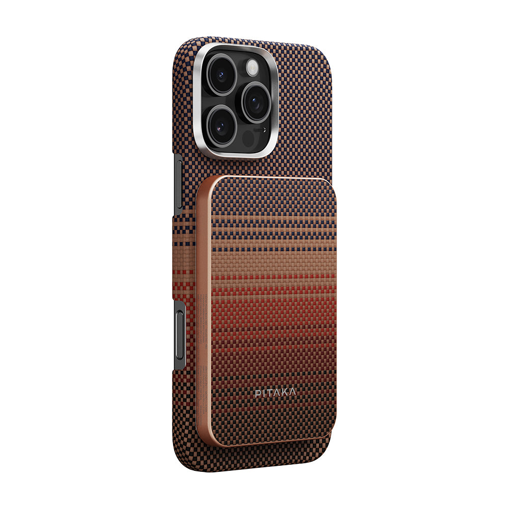 Pitaka Tactile Woven Qi2 Şarj Teknolojili Aramid Fiber MagSafe 15W 5000mAh Powerbank