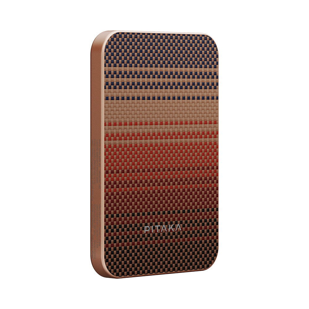 Pitaka Tactile Woven Qi2 Şarj Teknolojili Aramid Fiber MagSafe 15W 5000mAh Powerbank