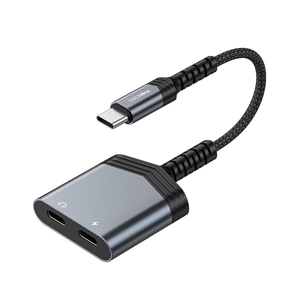 Recci RDS-A20 Type-C PD60W 2in1 Şarj ve Ses Adaptörü – Cepax