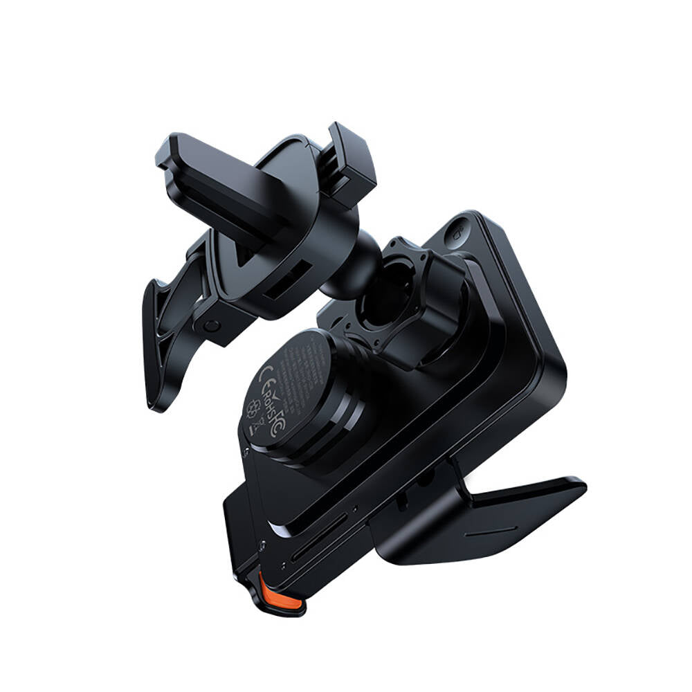 Recci RHO-C38 Mars Serisi M-safe Şarj Özellikli Mavi Işık Göstergeli Araç Telefon Tutucu