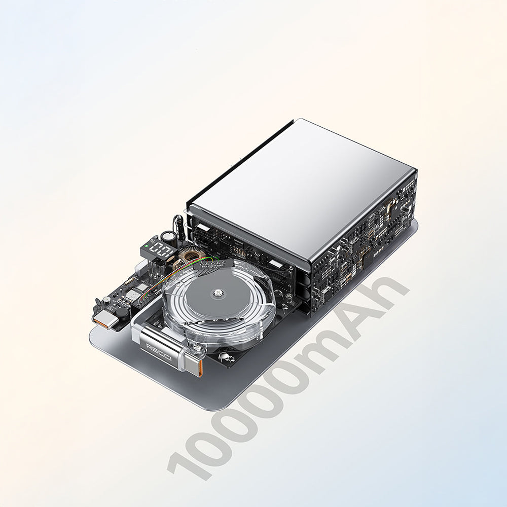 Recci RPB-P58 PD Hızlı Şarj Özellikli Type-C Kablolu 22.5W 10.000mAh Powerbank