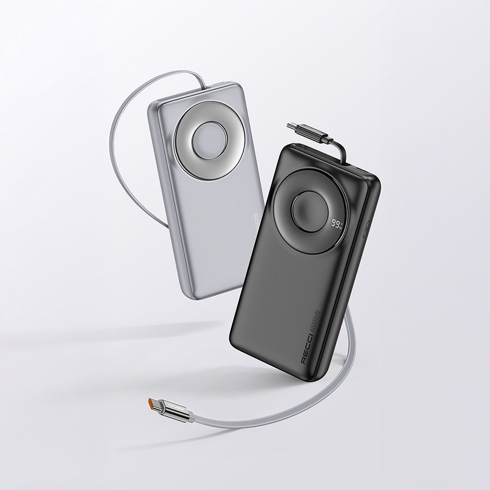 Recci RPB-P72 Hızlı Şarj Özellikli Type-C Kablolu 65W 20.000mAh Powerbank