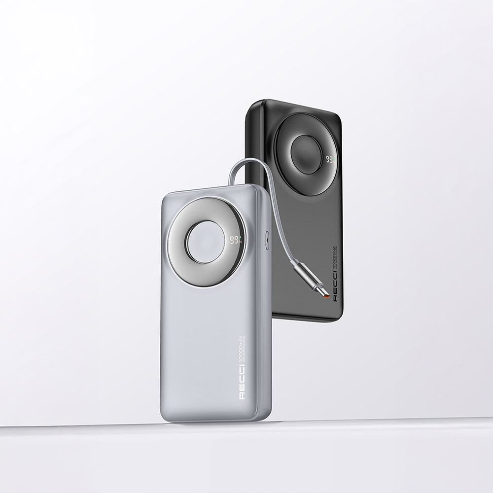Recci RPB-P72 Hızlı Şarj Özellikli Type-C Kablolu 65W 20.000mAh Powerbank