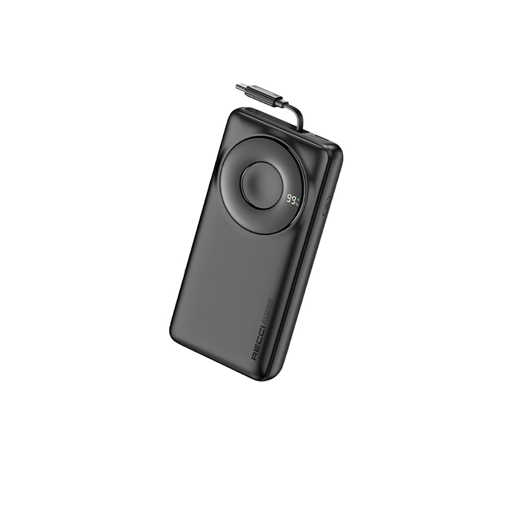 Recci RPB-P72 Hızlı Şarj Özellikli Type-C Kablolu 65W 20.000mAh Powerbank