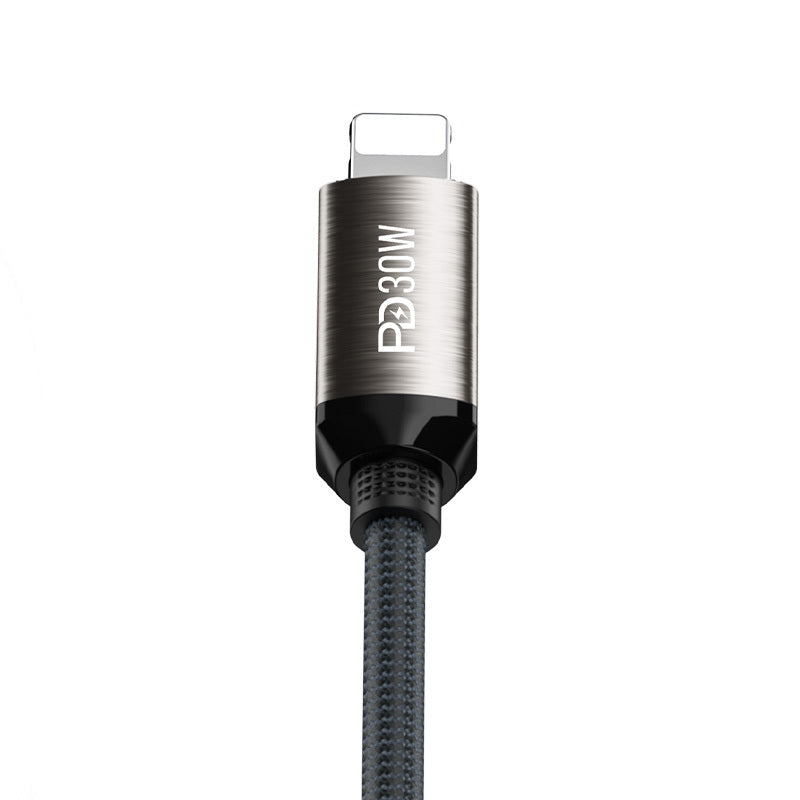Recci RS35CL Type-C to Lightning PD 30W Örgü Tasarımlı Hızlı Şarj Özellikli 1 Metre Data ve Şarj Kablosu