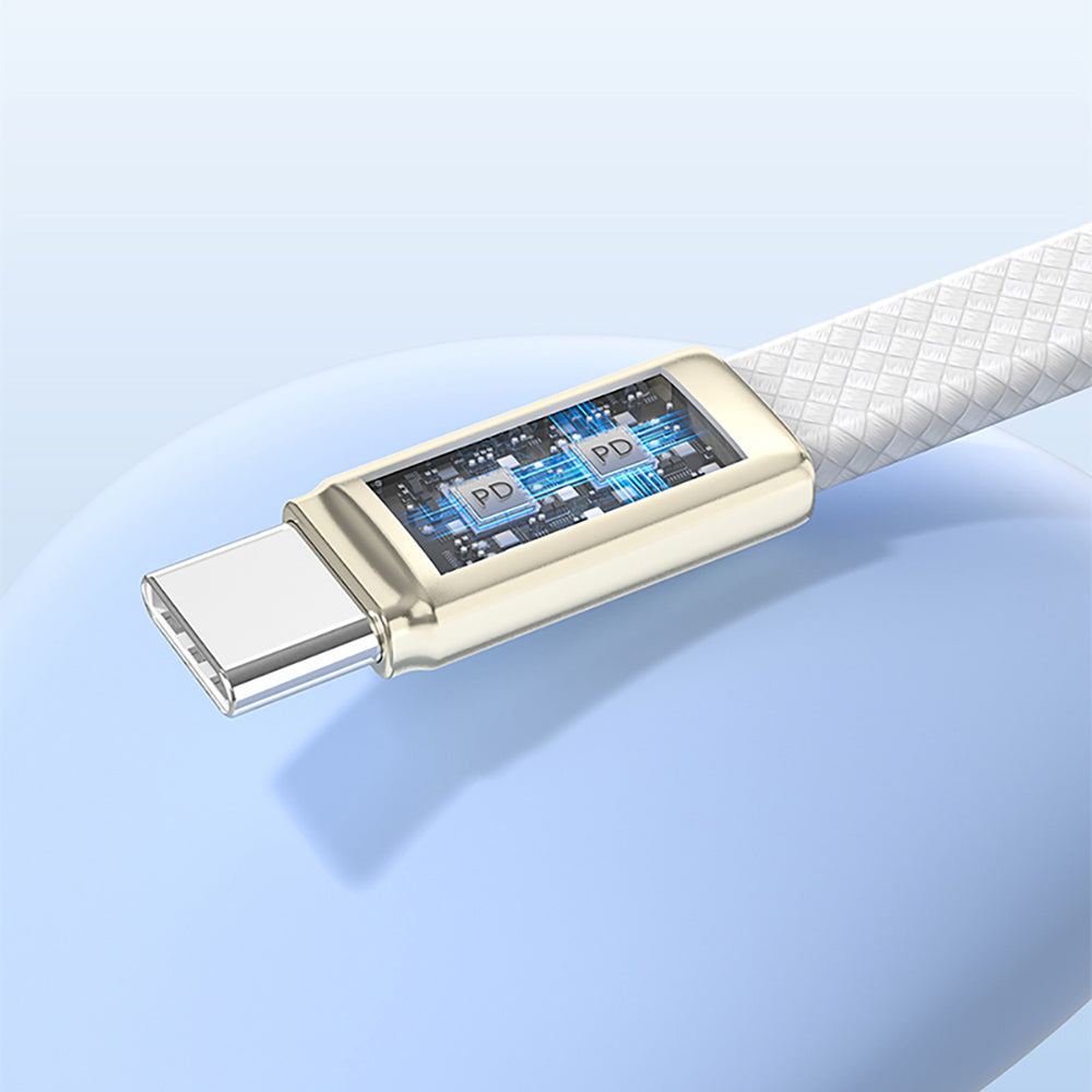 Recci RS55CC Type-C to Type-C PD Hızlı Şarj Özellikli Data ve Şarj Kablosu 65W 1M