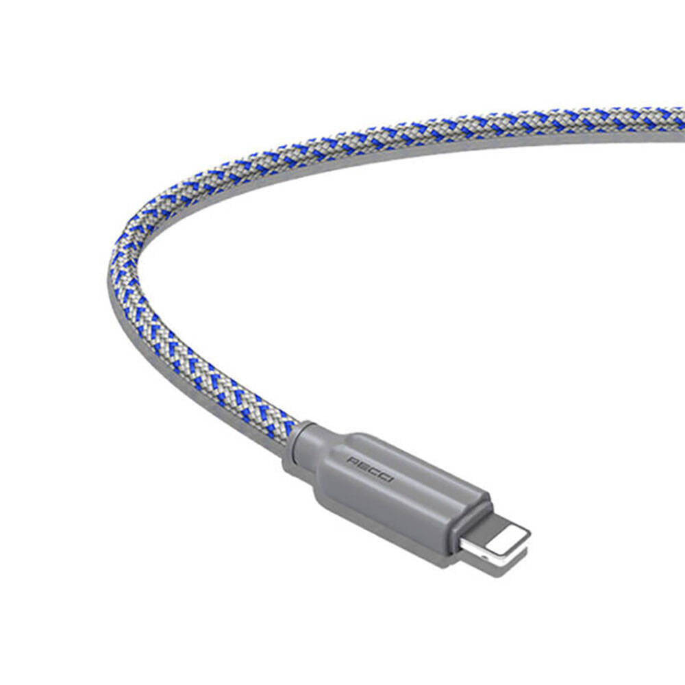 Recci RTC-N23L 2.4A Hızlı Şarj Özellikli Lightning to USB-A 1 Metre Şarj Kablosu