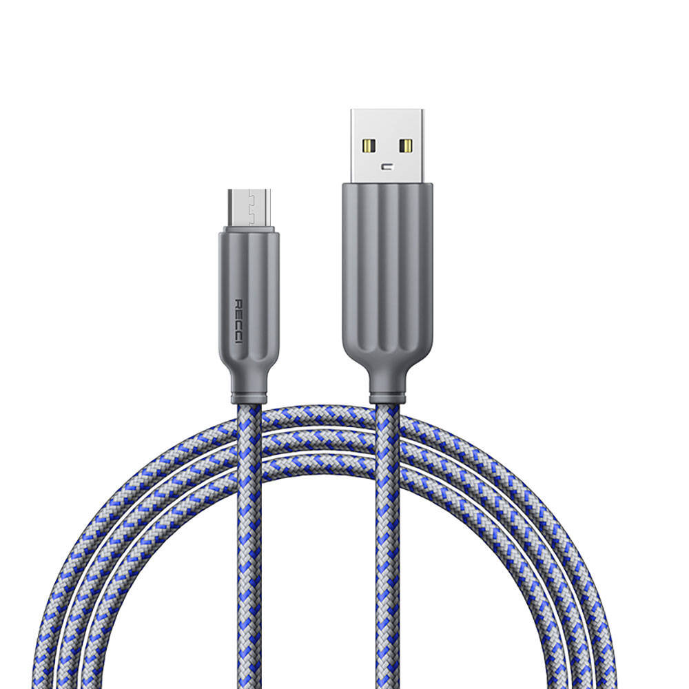 Recci RTC-N23M 2.4A Hızlı Şarj Özellikli Micro to USB-A 1 Metre Şarj Kablosu