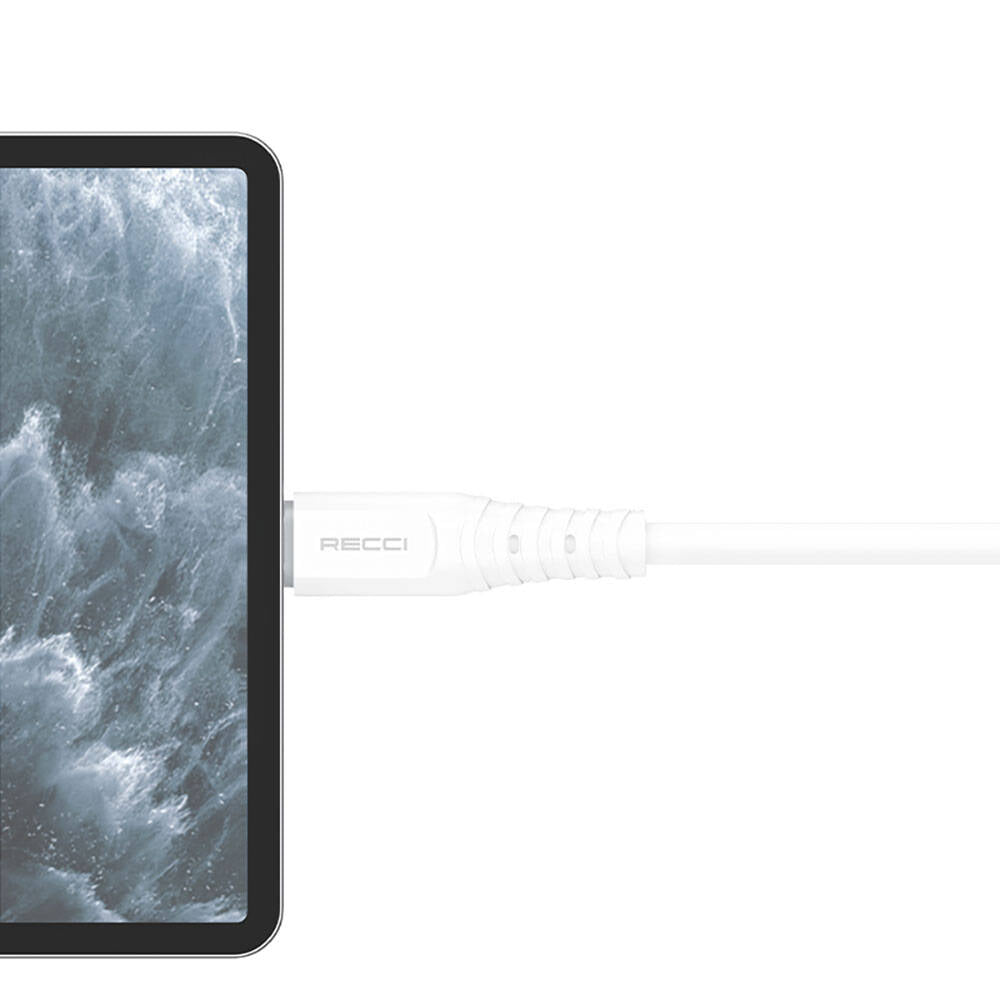 Recci RTC-P09CL Silicone Serisi 20W Hızlı Şarj Özellikli Type-C To Lightning PD  1.5 Metre Şarj Kablosu