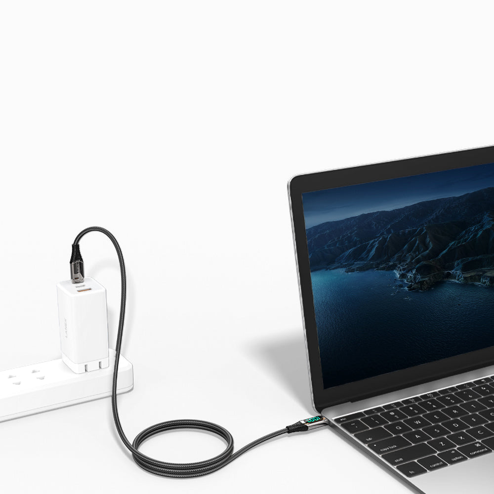 Recci RTC-P21CCPD Ghost Serisi 100W Hızlı Şarj Özellikli Type-C To Type-C PD 1.2 Metre Şarj Kablosu