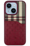 Santa Barbara Polo Racquet Club Apple iPhone 13 Plaid Kartvizitli Telefon Kılıfı