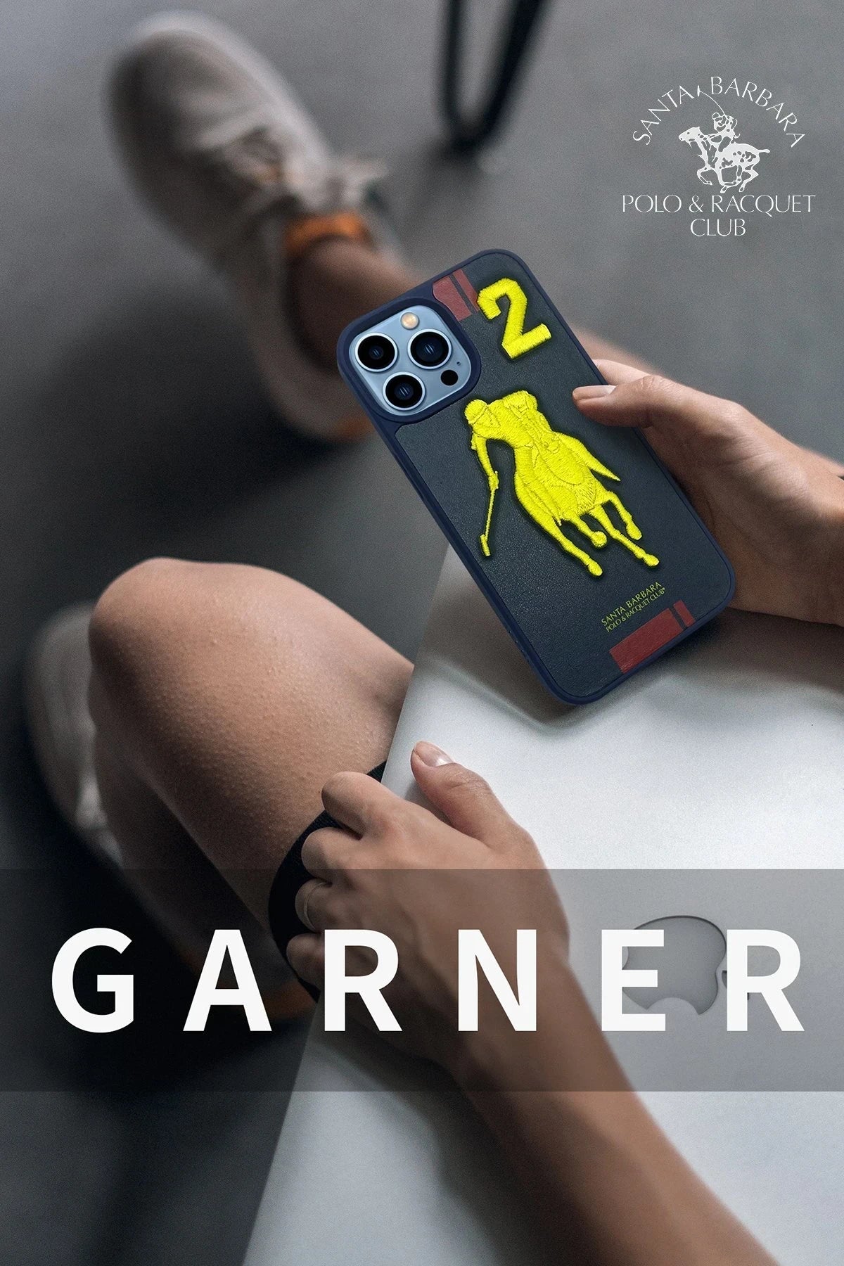 Santa Barbara Polo Racquet Club Apple iPhone 14 Garner Deri Telefon Kılıfı