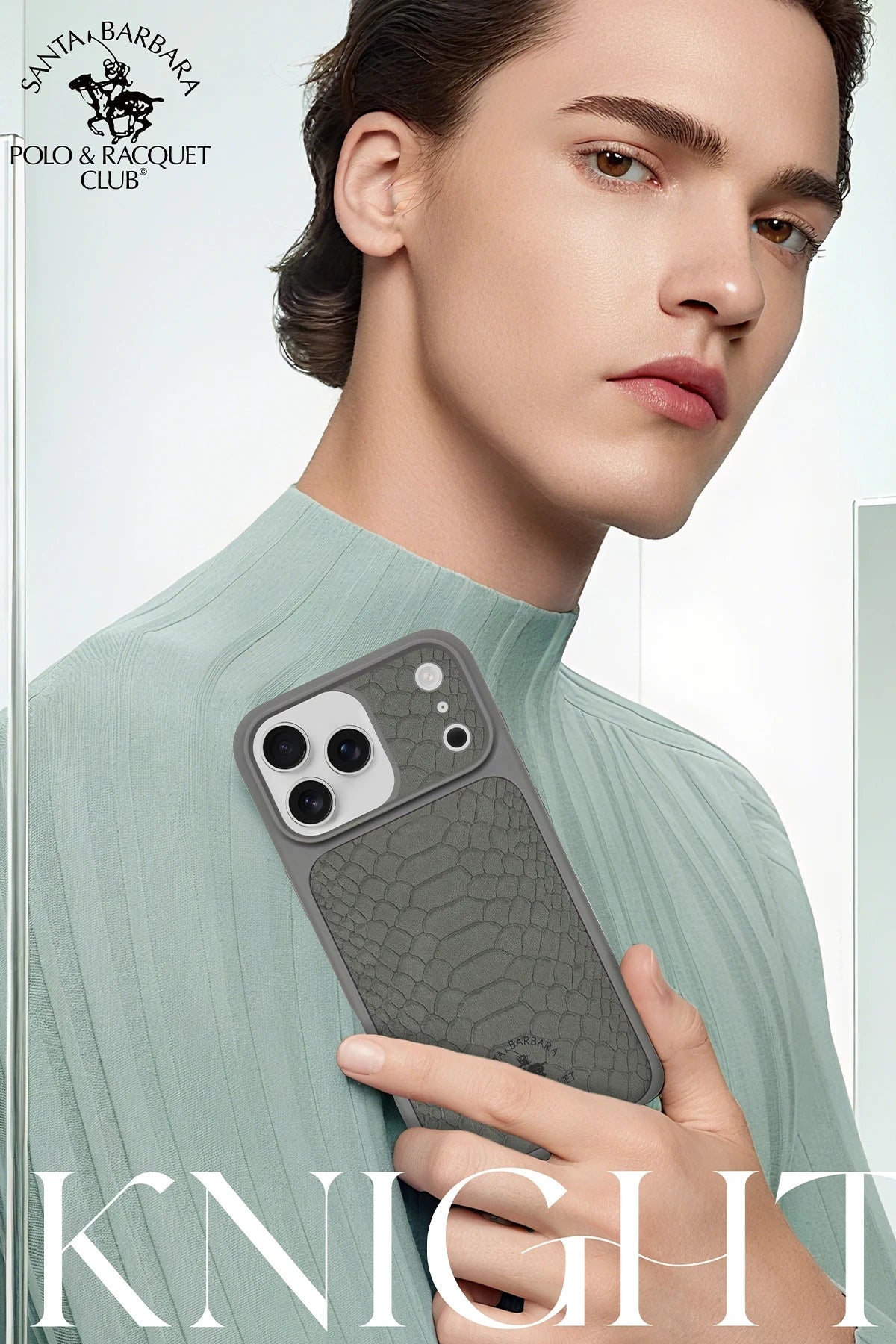 Santa Barbara Polo Racquet Club iPhone 17 Knight Deri Telefon Kılıfı