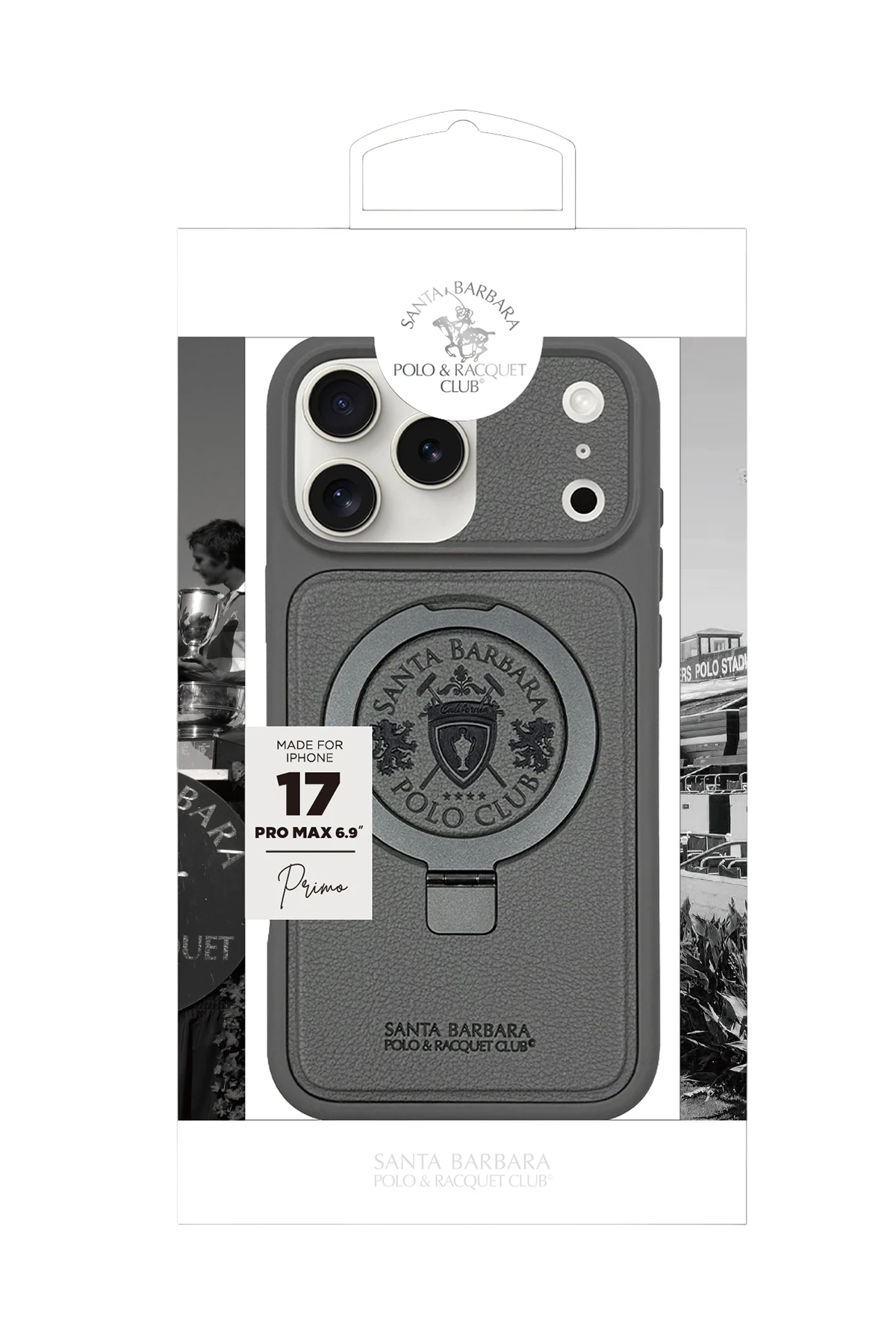 Santa Barbara Polo Racquet Club iPhone 17 Primo Magsafe Standlı Telefon Kılıfı