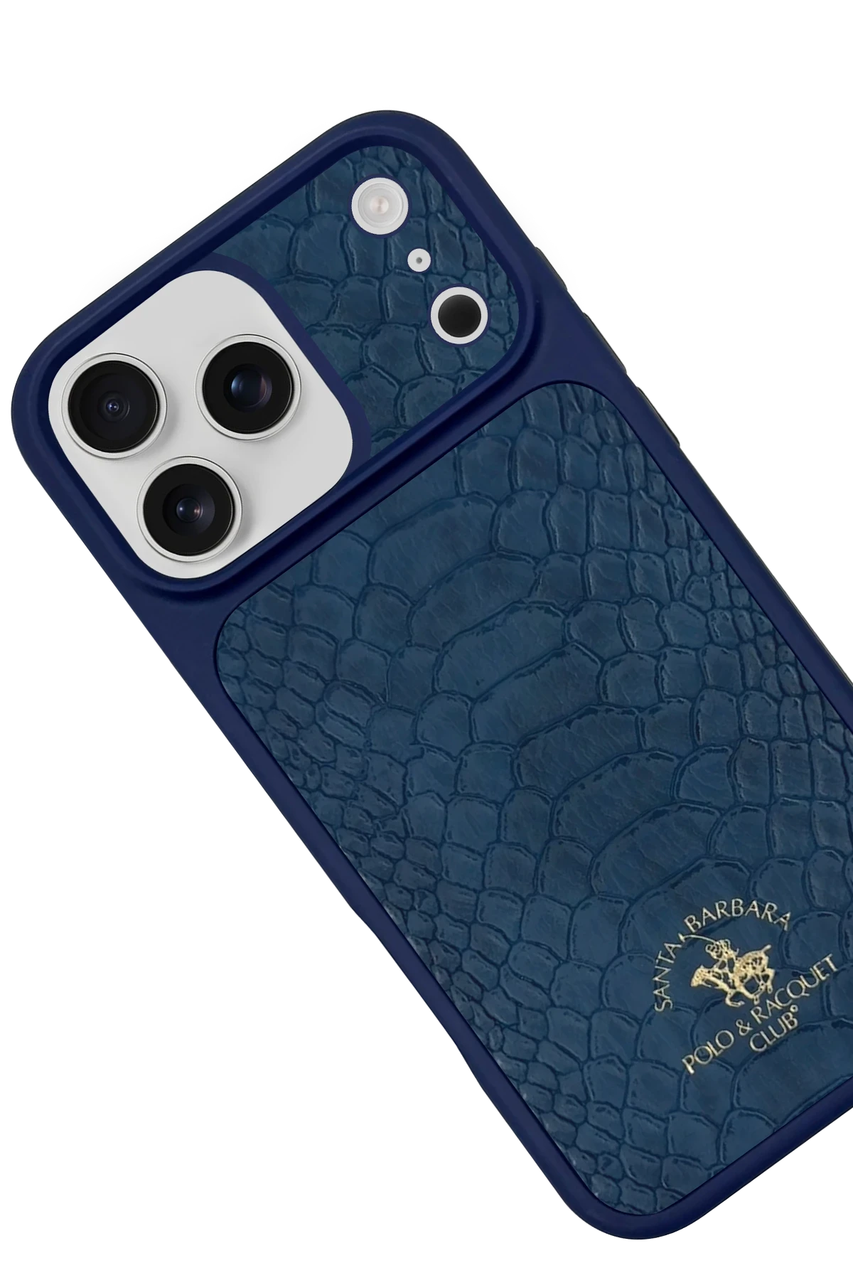 Santa Barbara Polo Racquet Club iPhone 17 Pro Max Knight Deri Telefon Kılıfı