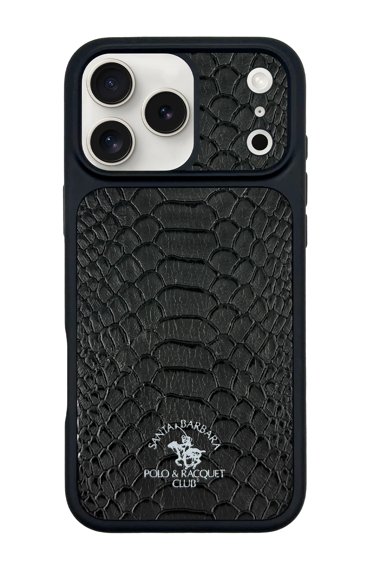 Santa Barbara Polo Racquet Club iPhone 17 Pro Max Knight Deri Telefon Kılıfı