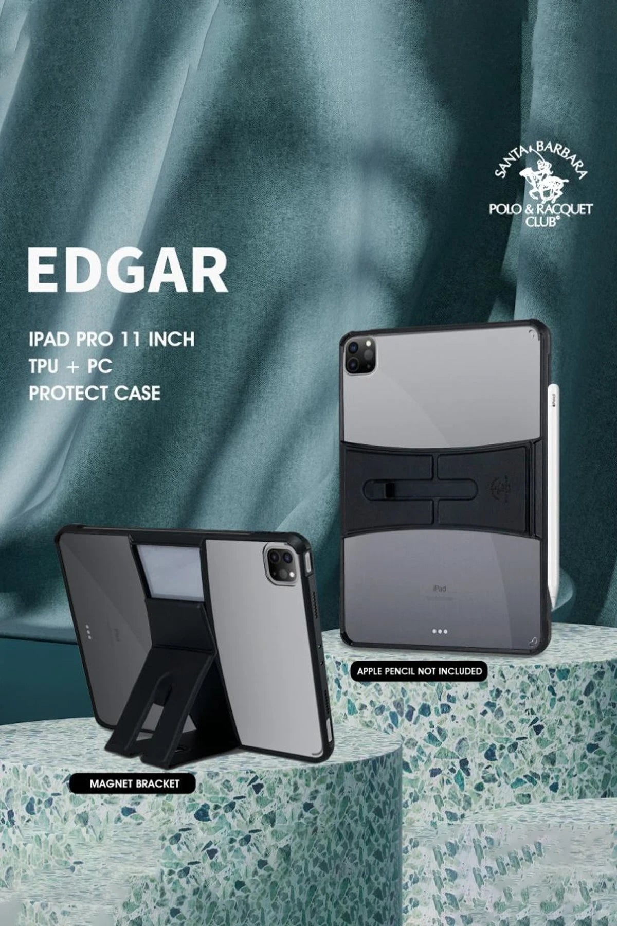Santa Barbara Polo Racquet Club iPad Pro 11 (2021) Edgar Stand Telefon Kılıfı