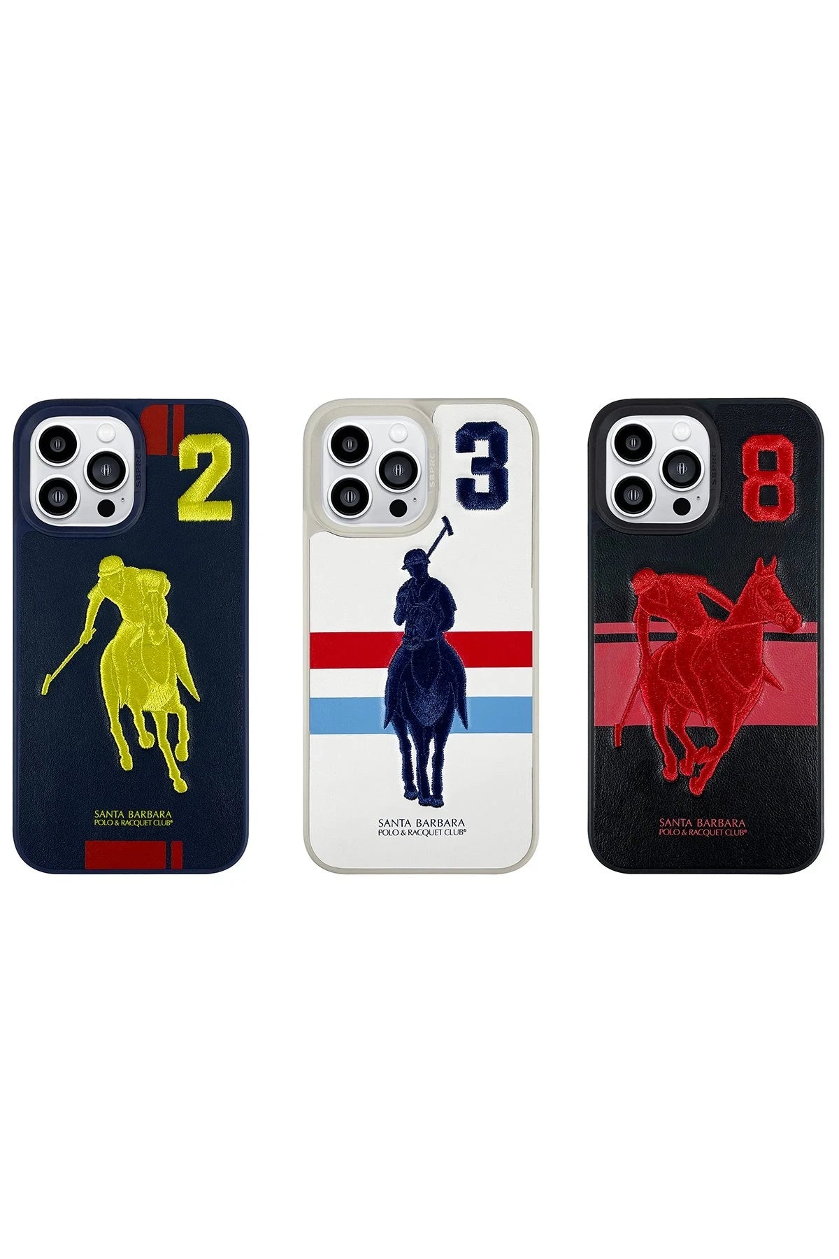 Santa Barbara Polo Racquet Club iPhone 13 Pro Garner Deri Telefon Kılıfı