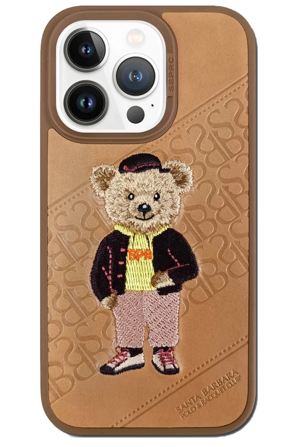 Santa Barbara Polo Racquet Club iPhone 13 Pro Max Crete Deri Telefon Kılıfı