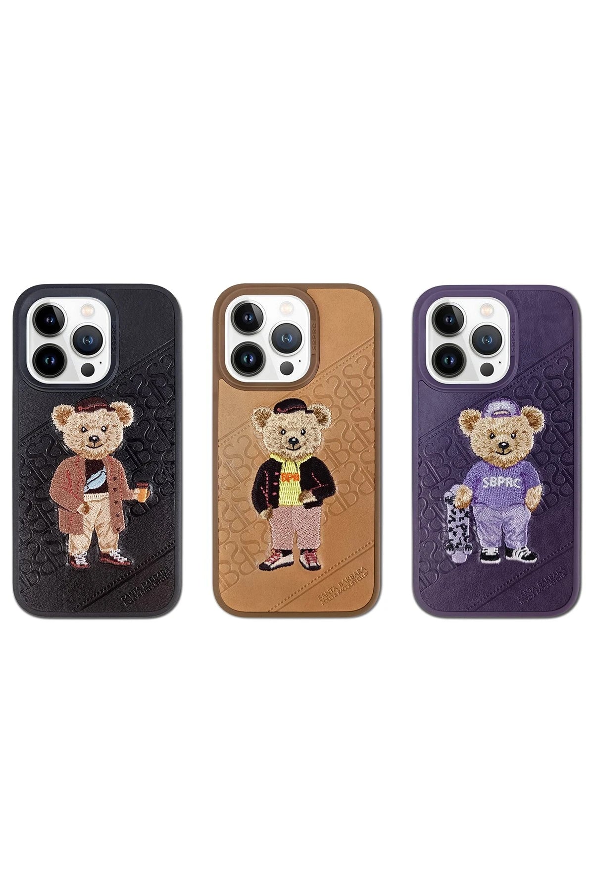 Santa Barbara Polo Racquet Club iPhone 13 Pro Max Crete Deri Telefon Kılıfı