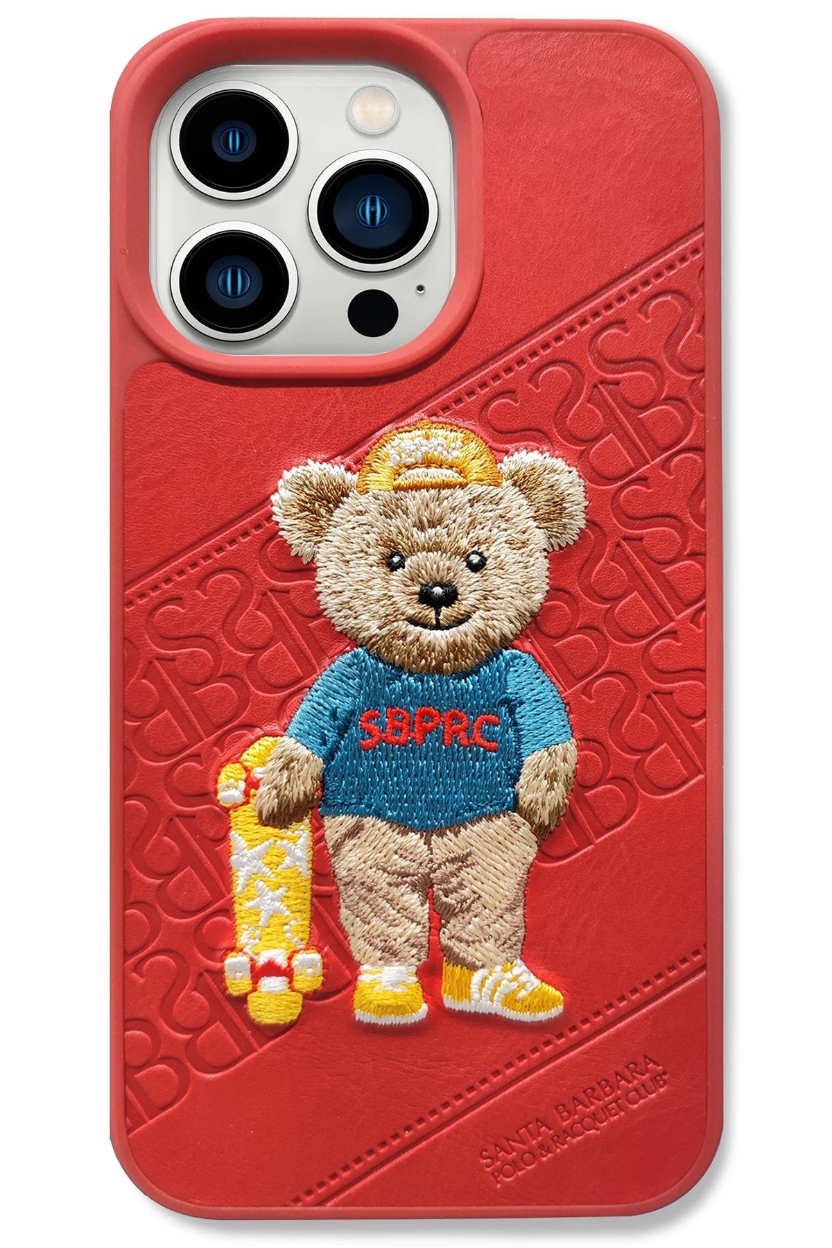 Santa Barbara Polo Racquet Club iPhone 13 Pro Max Crete Deri Telefon Kılıfı