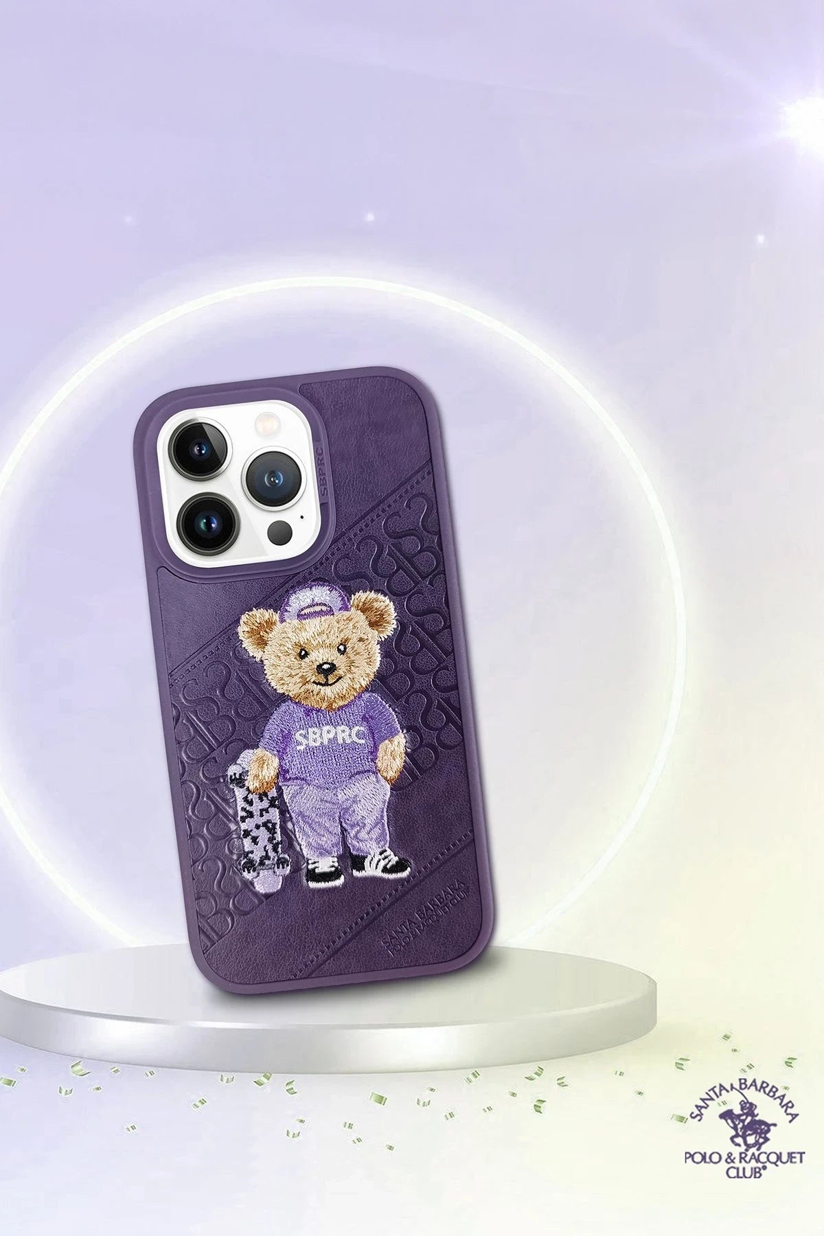 Santa Barbara Polo Racquet Club iPhone 13 Pro Max Crete Deri Telefon Kılıfı