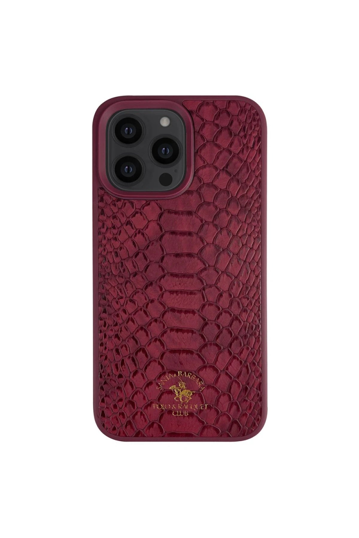 Santa Barbara Polo Racquet Club iPhone 13 Pro Max Knight Deri Telefon Kılıfı