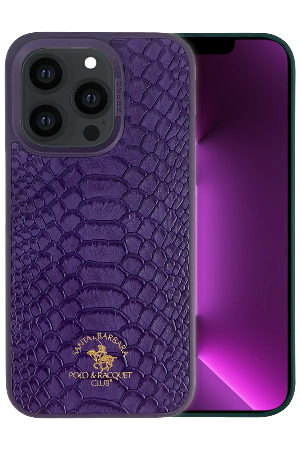 Santa Barbara Polo Racquet Club iPhone 13 Pro Max Knight Deri Telefon Kılıfı