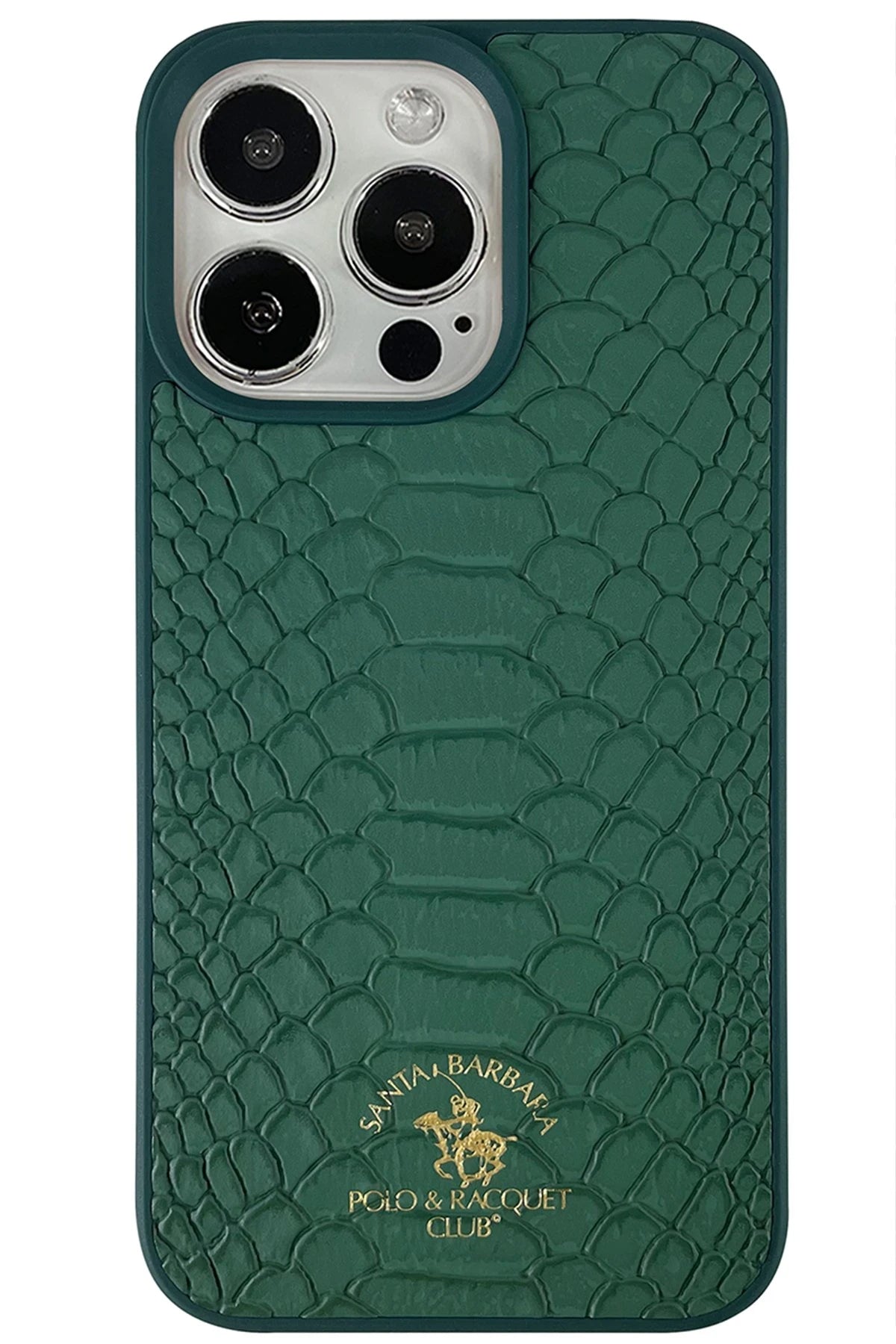 Santa Barbara Polo Racquet Club iPhone 13 Pro Max Knight Deri Telefon Kılıfı
