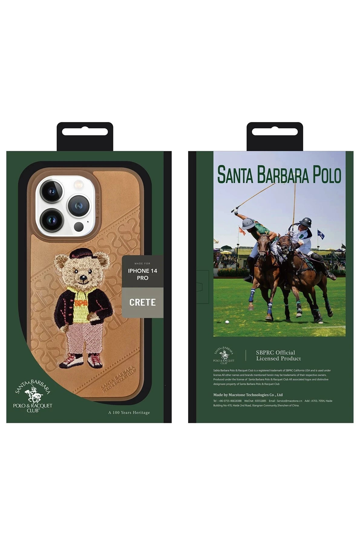Santa Barbara Polo Racquet Club iPhone 14 Crete Deri Telefon Kılıfı