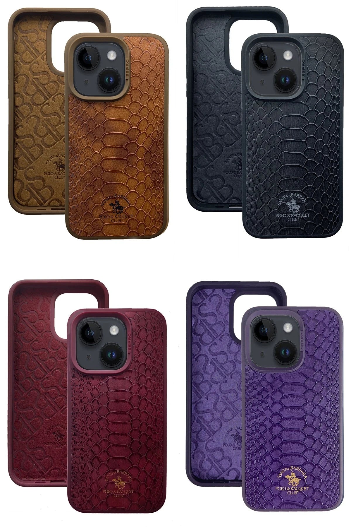 Santa Barbara Polo Racquet Club iPhone 14 Knight Deri Telefon Kılıfı