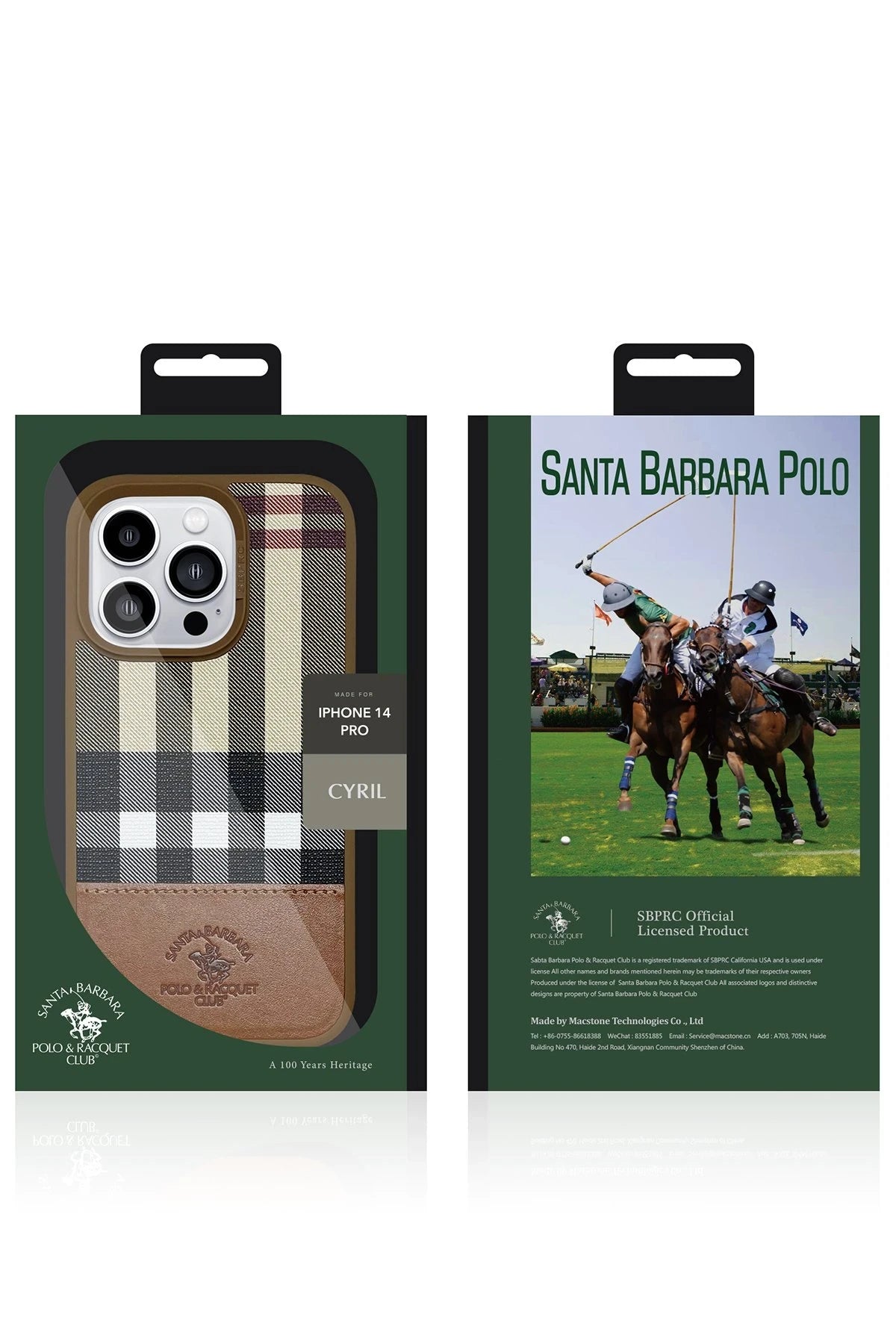 Santa Barbara Polo Racquet Club iPhone 14 Pro Cyril Magsafe Telefon Kılıfı