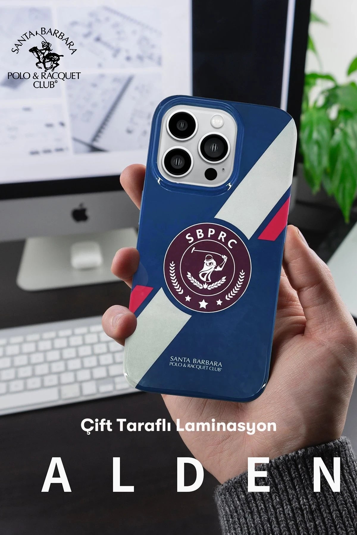 Santa Barbara Polo Racquet Club iPhone 14 Pro Max Alden Telefon Kılıfı