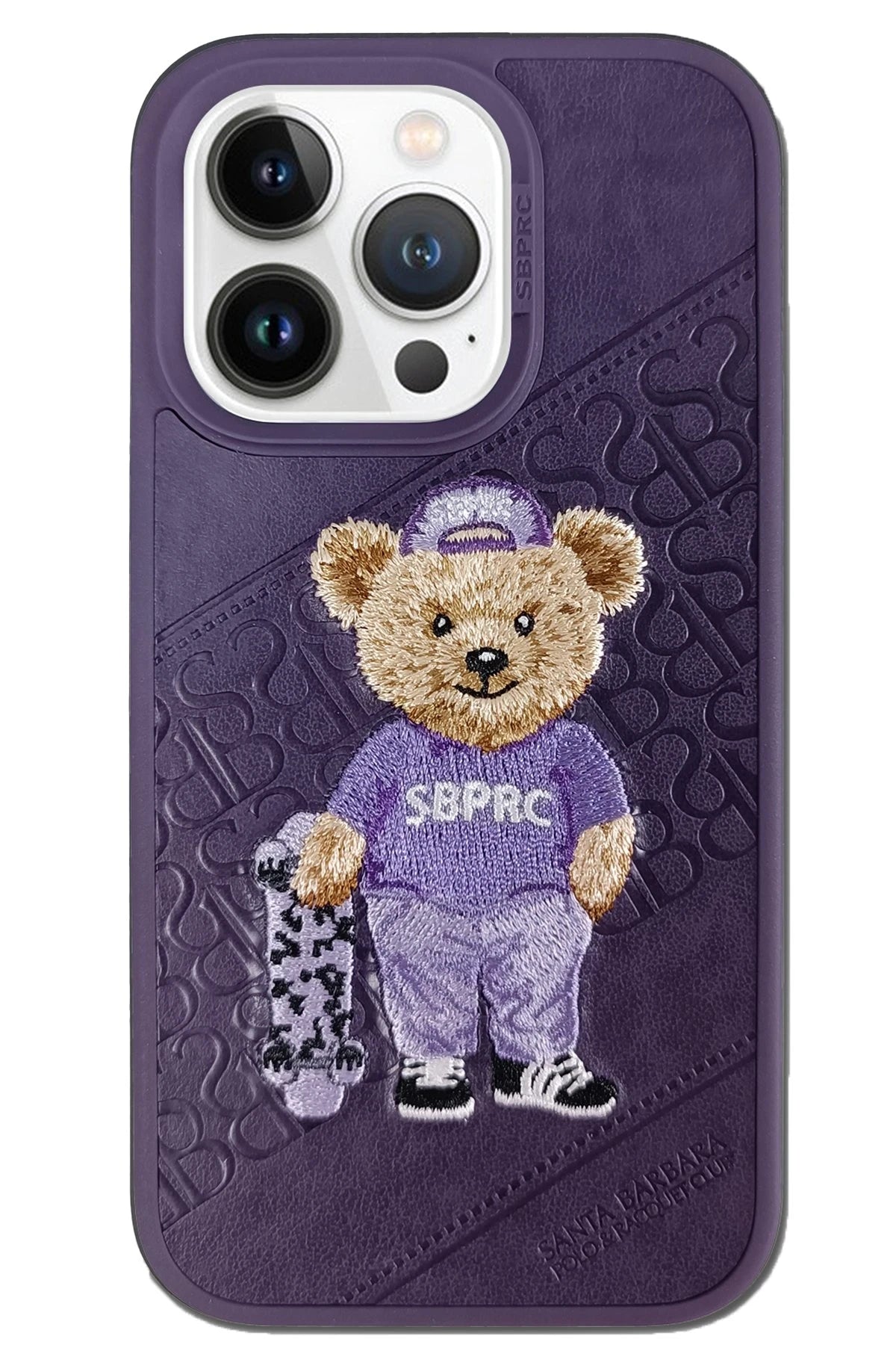 Santa Barbara Polo Racquet Club iPhone 14 Pro Max Crete Deri Telefon Kılıfı