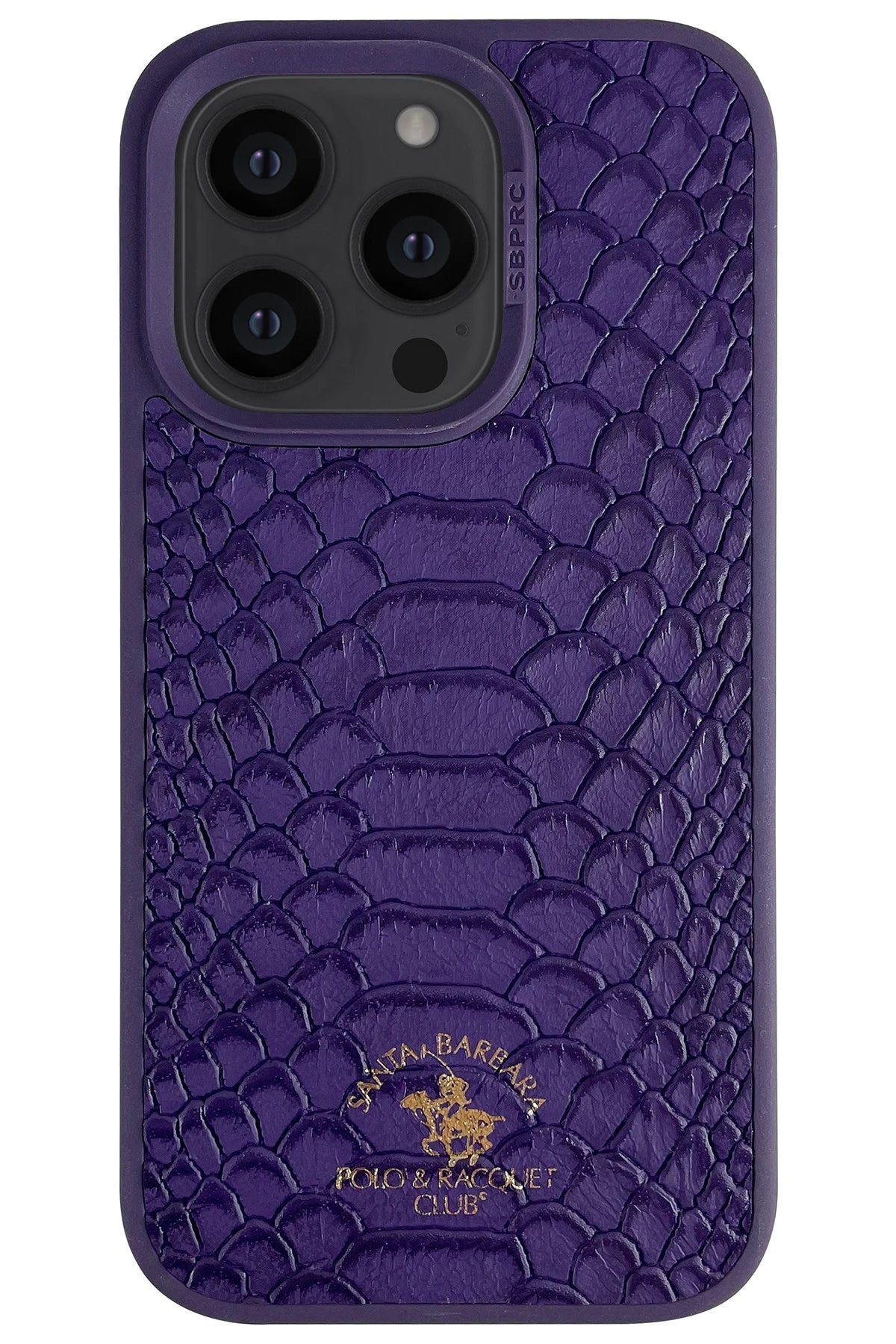 Santa Barbara Polo Racquet Club iPhone 14 Pro Max Knight Deri Telefon Kılıfı