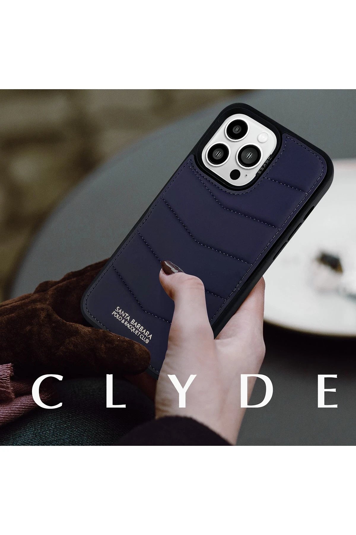 Santa Barbara Polo Racquet Club iPhone 15 Clyde Stand Telefon Kılıfı