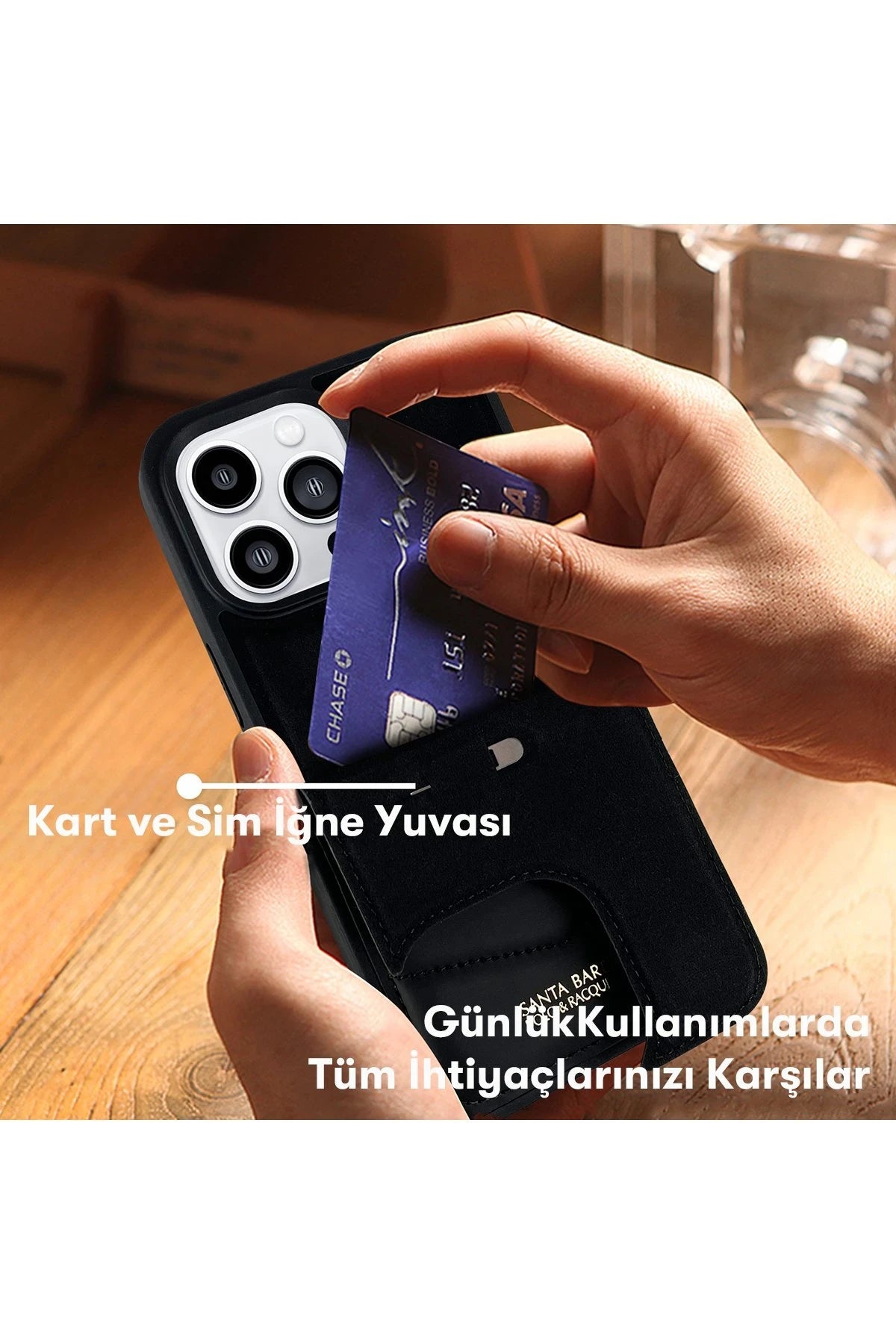 Santa Barbara Polo Racquet Club iPhone 15 Clyde Stand Telefon Kılıfı