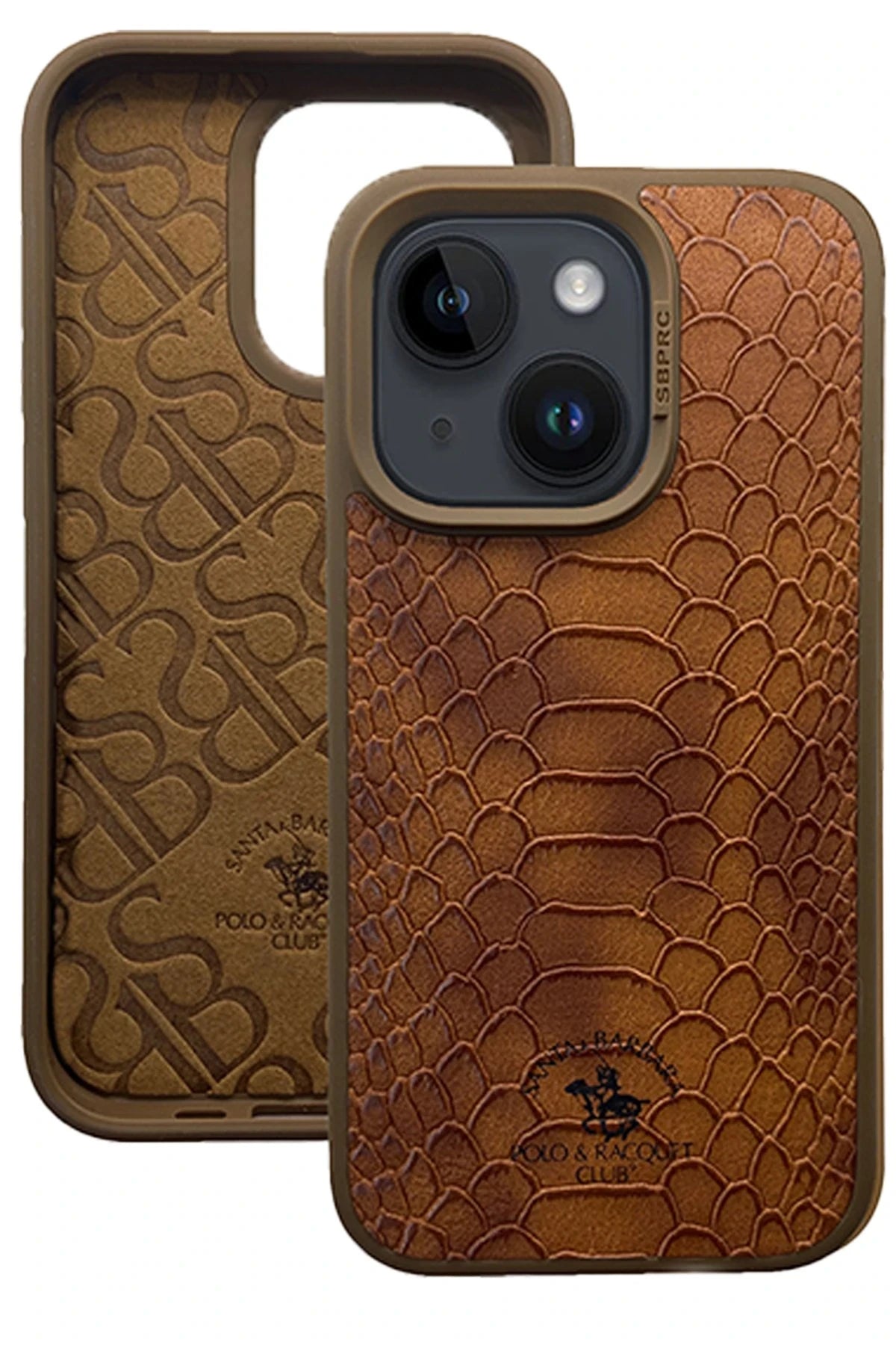 Santa Barbara Polo Racquet Club iPhone 15 Knight Deri Telefon Kılıfı