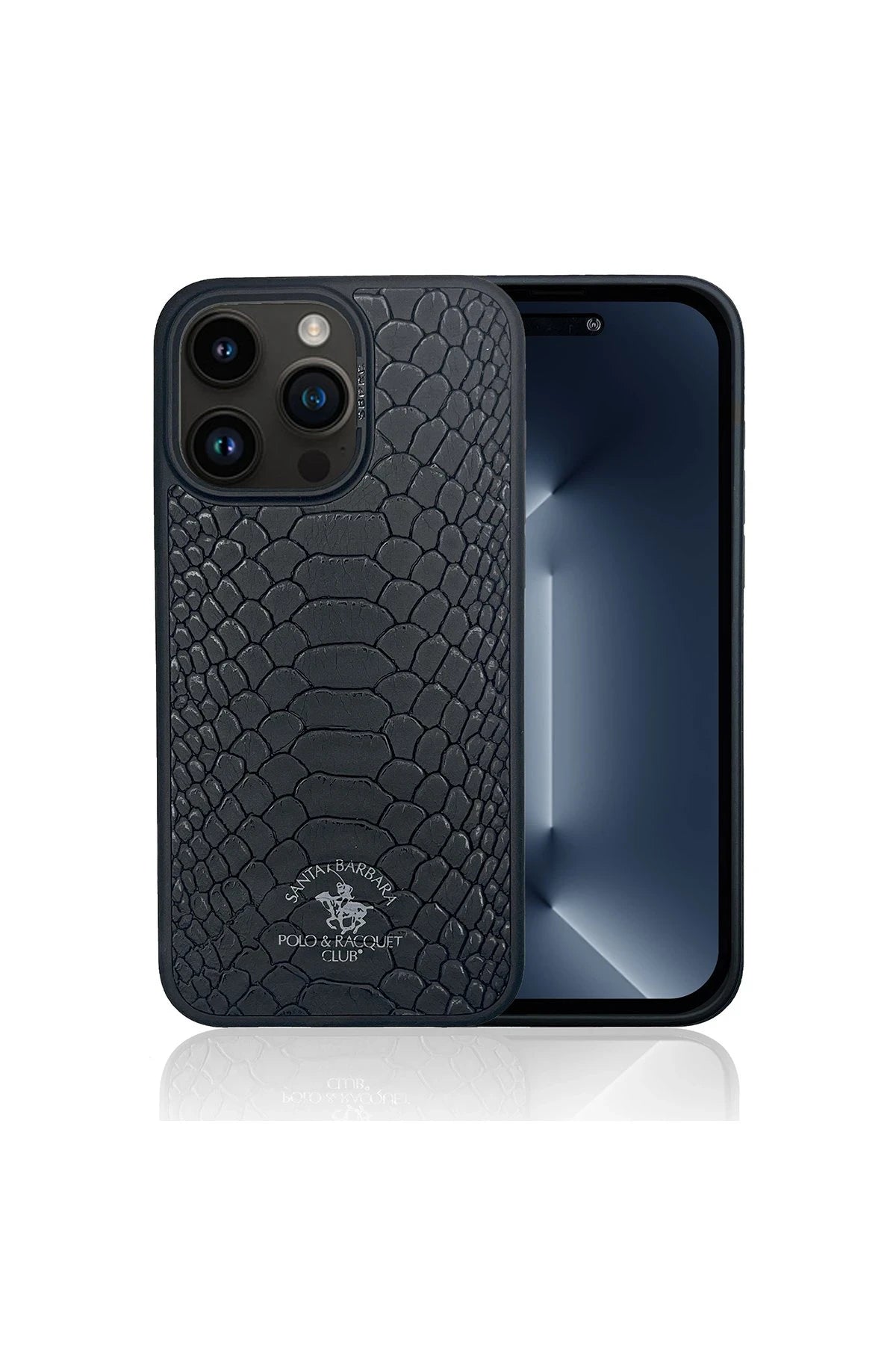 Santa Barbara Polo Racquet Club iPhone 15 Plus Knight Deri Telefon Kılıfı