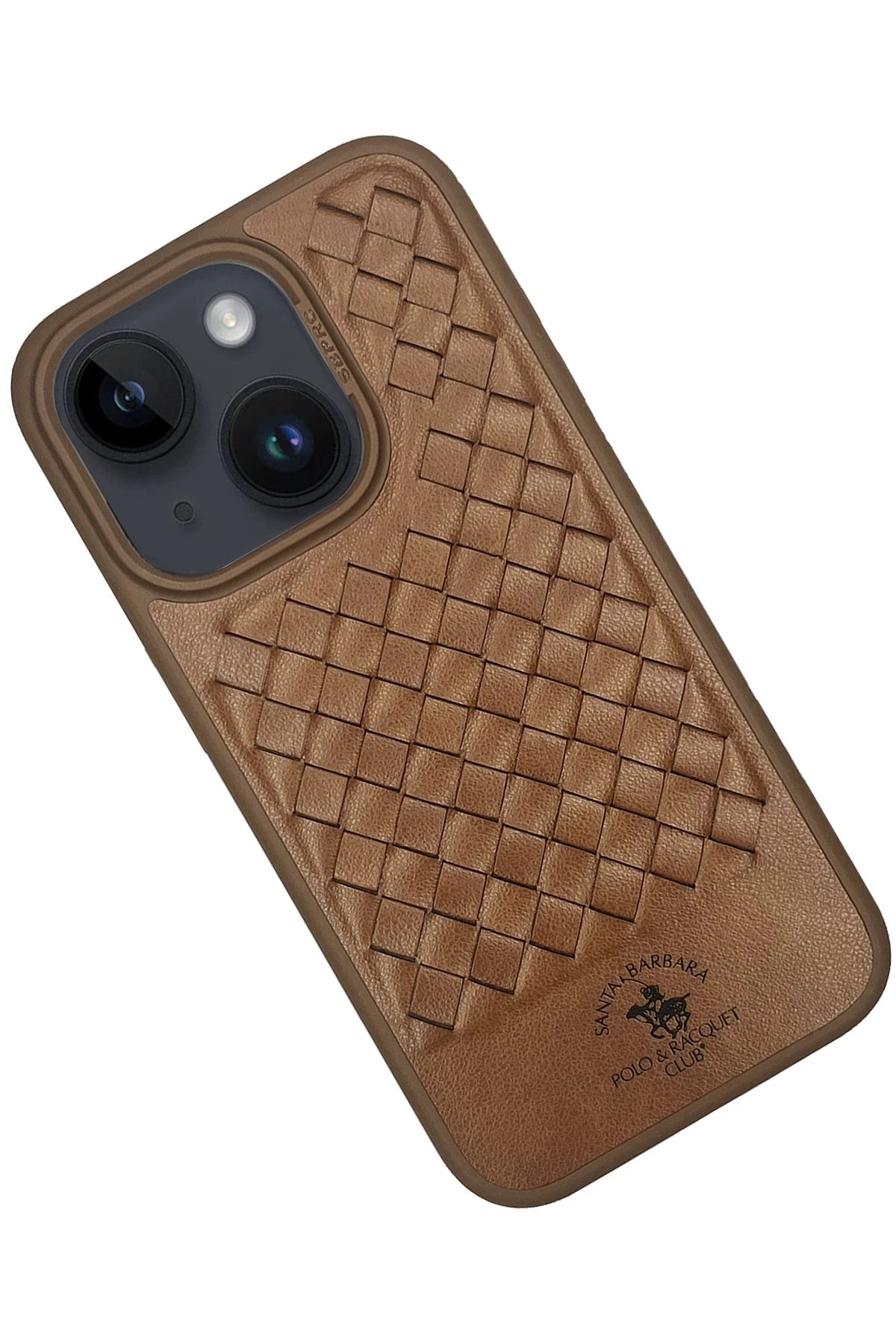 Santa Barbara Polo Racquet Club iPhone 15 Plus Ravel Deri Telefon Kılıfı